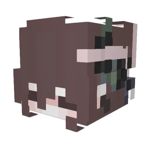 dakysong Minecraft avatar head, 3D render