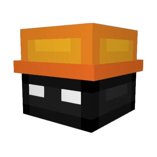 dakzov Minecraft avatar head, 3D render