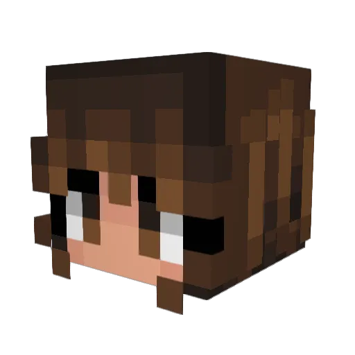 dal455 Minecraft avatar head, 3D render