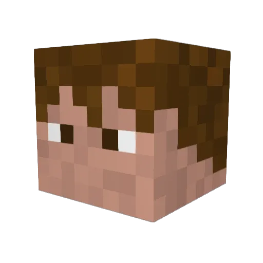dalekbb Minecraft avatar head, 3D render