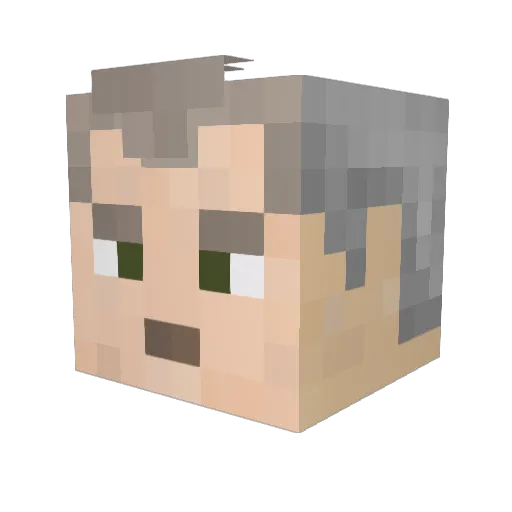 dalekkyle Minecraft avatar head, 3D render
