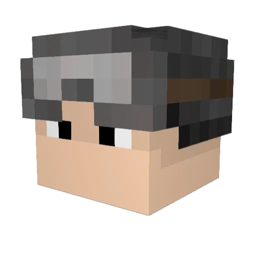 dalew86 Minecraft avatar head, 3D render