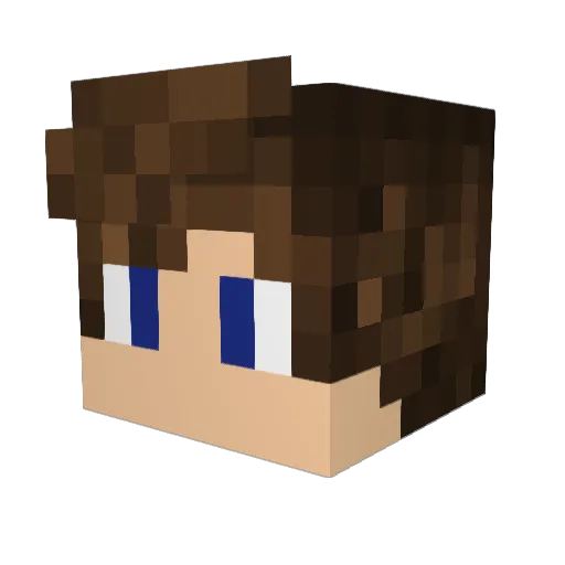 dalgonaboye Minecraft avatar head, 3D render