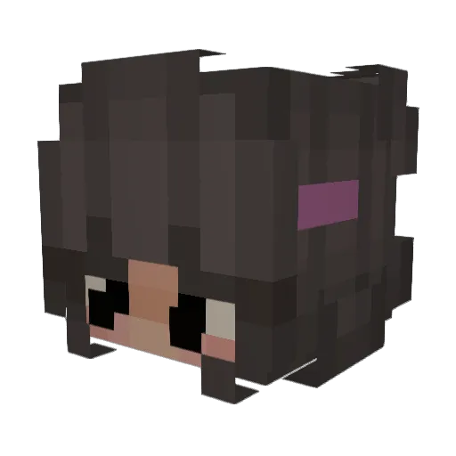 dalia123 Minecraft avatar head, 3D render