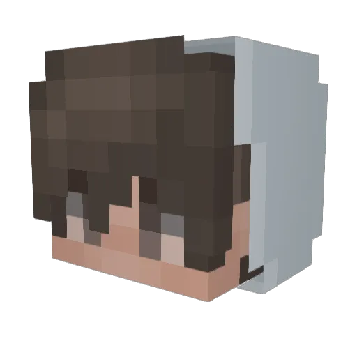 daliushi Minecraft avatar head, 3D render