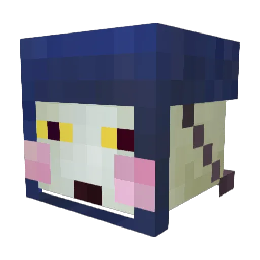 dalkukki Minecraft avatar head, 3D render