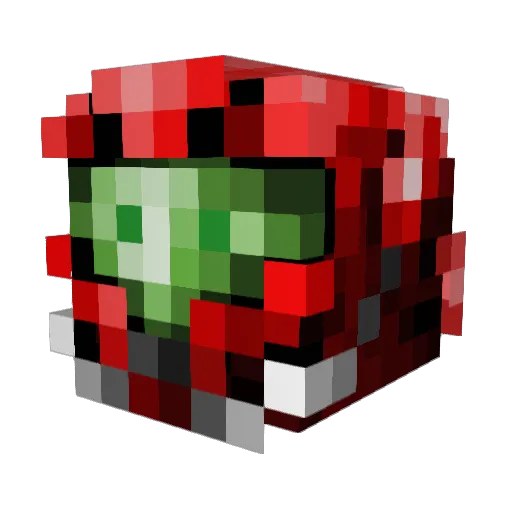 dallox7 Minecraft avatar head, 3D render