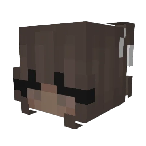 dallse Minecraft avatar head, 3D render