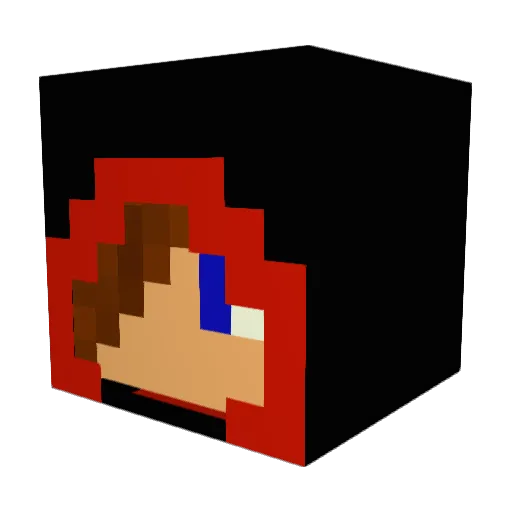 dalmatien6 Minecraft avatar head, 3D render