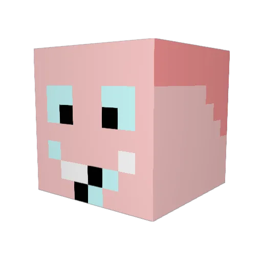 dalmroots Minecraft avatar head, 3D render