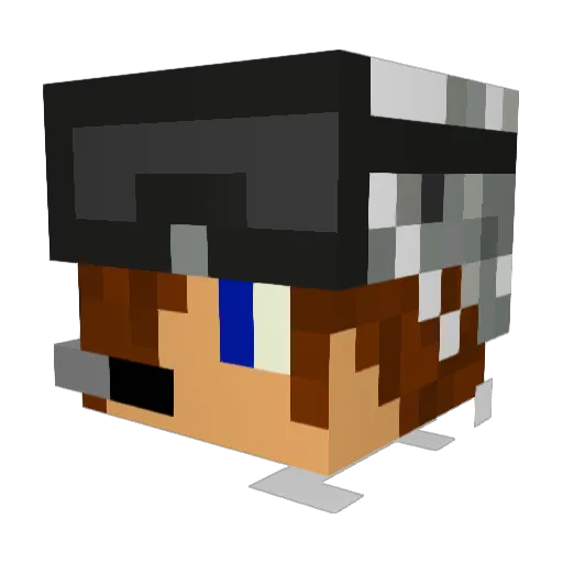daloi Minecraft avatar head, 3D render