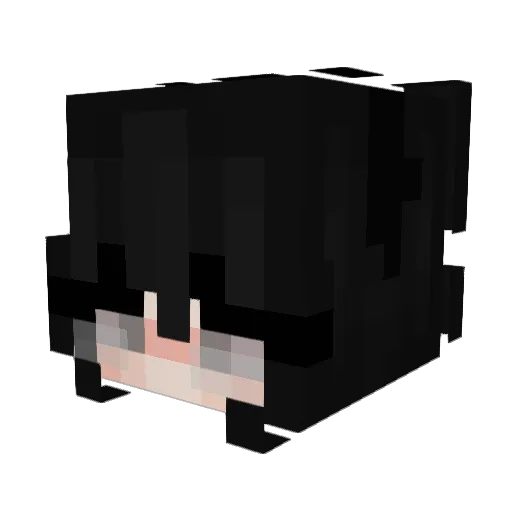 dalphi Minecraft avatar head, 3D render