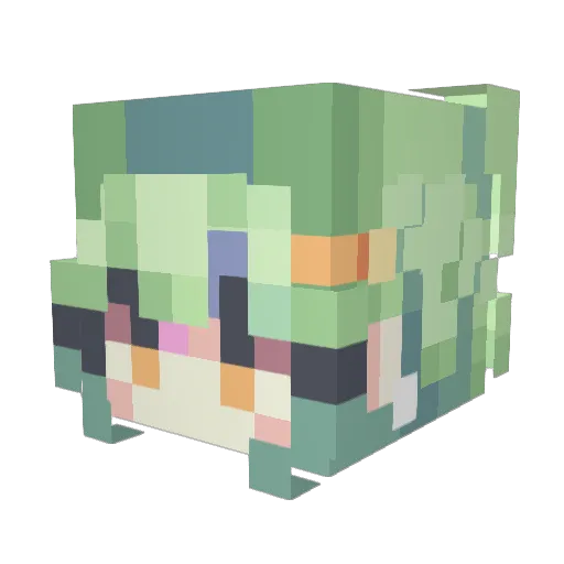 dalsegn0 Minecraft avatar head, 3D render