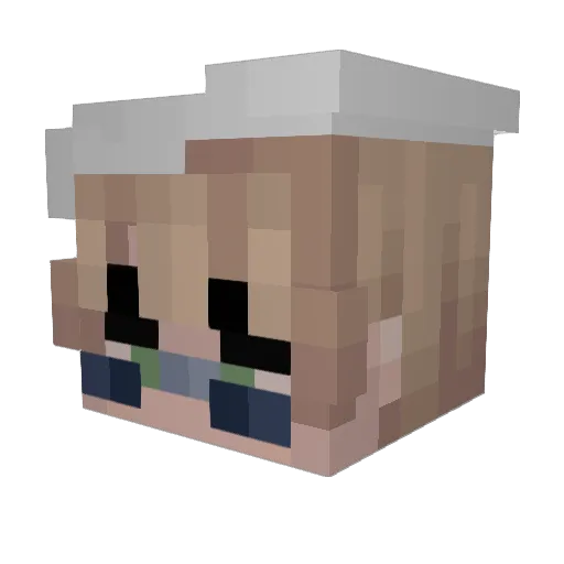 dalumcio Minecraft avatar head, 3D render