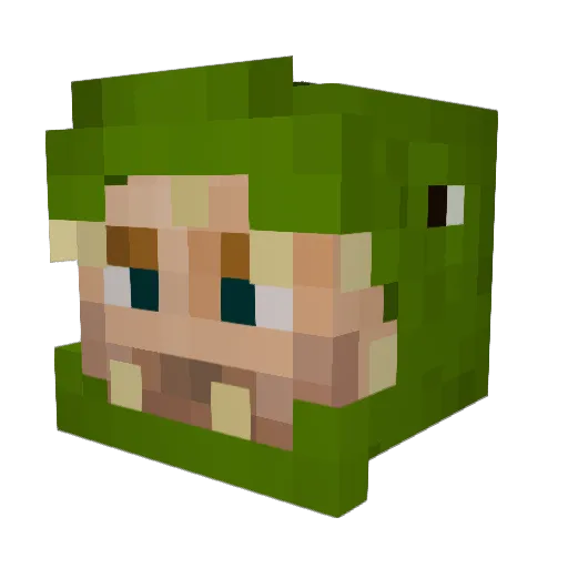 dalvin181 Minecraft avatar head, 3D render