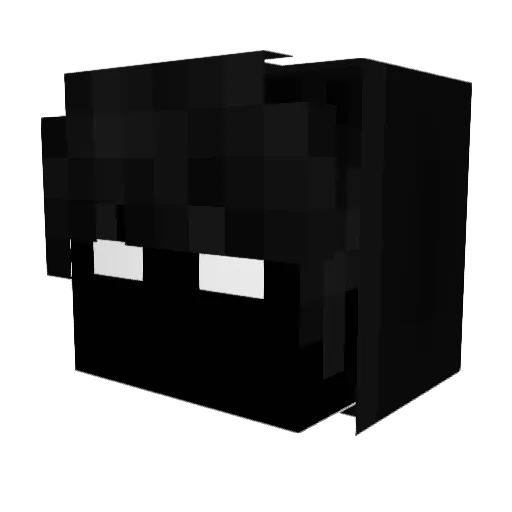 dam1a7 Minecraft avatar head, 3D render