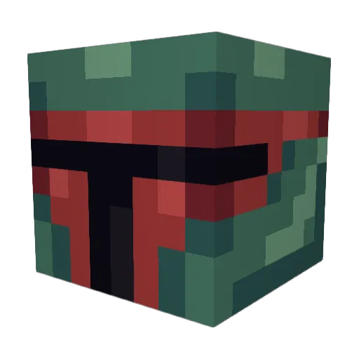 damacam Minecraft avatar head, 3D render