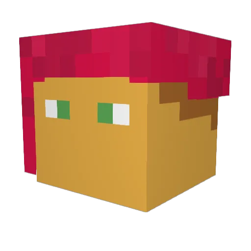 damanak Minecraft avatar head, 3D render