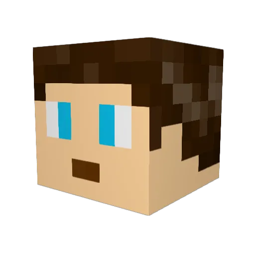 damarc17 Minecraft avatar head, 3D render