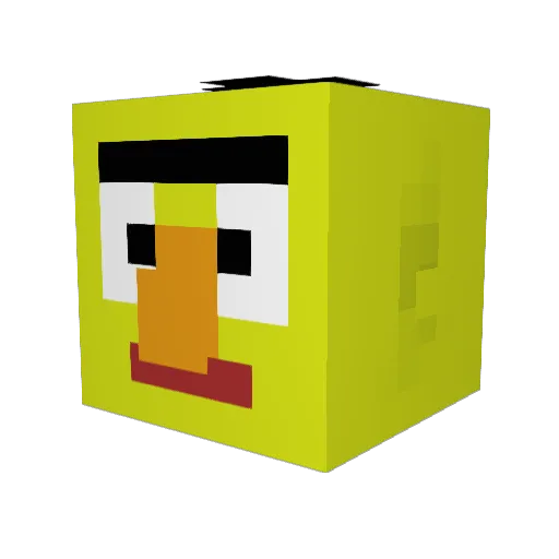 damarius Minecraft avatar head, 3D render