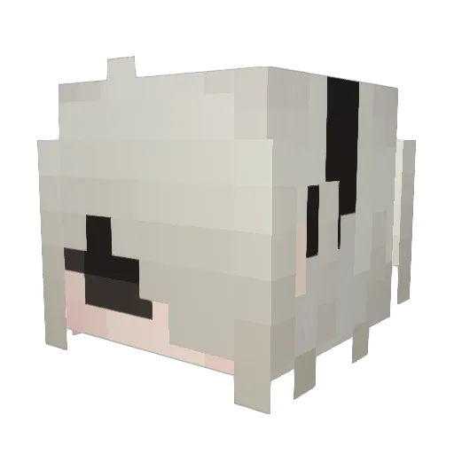 damat123 Minecraft avatar head, 3D render