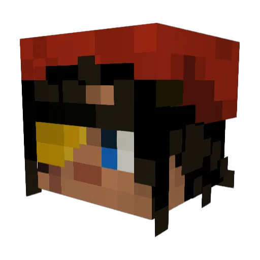 dame4120 Minecraft avatar head, 3D render