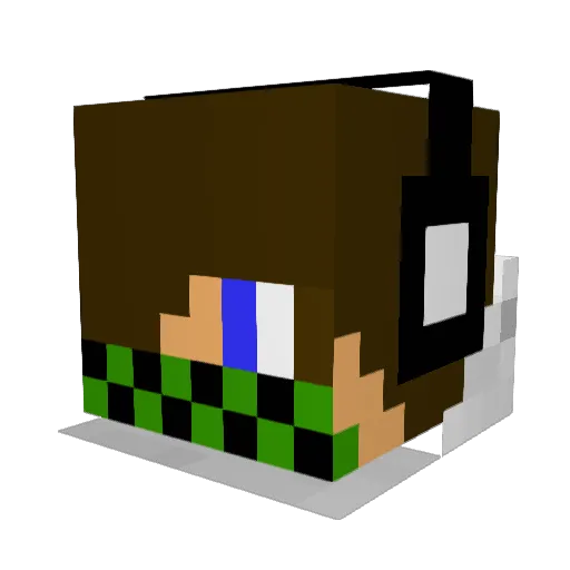 damek1010 Minecraft avatar head, 3D render