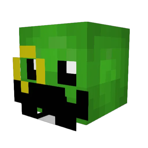 damham Minecraft avatar head, 3D render