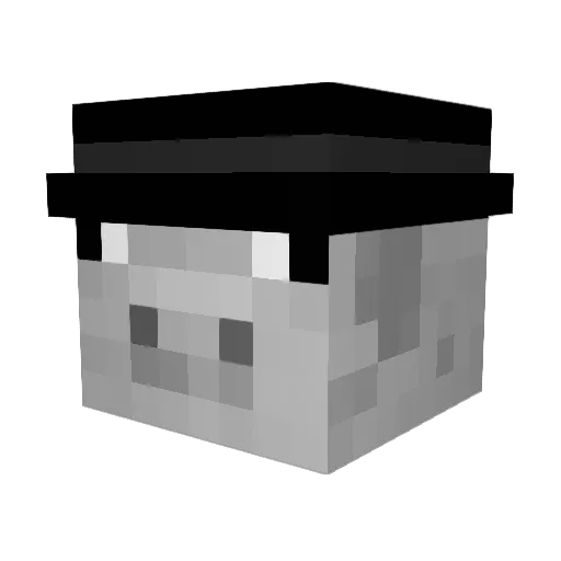 dami22 Minecraft avatar head, 3D render