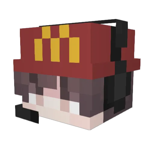 dami_an__ Minecraft avatar head, 3D render