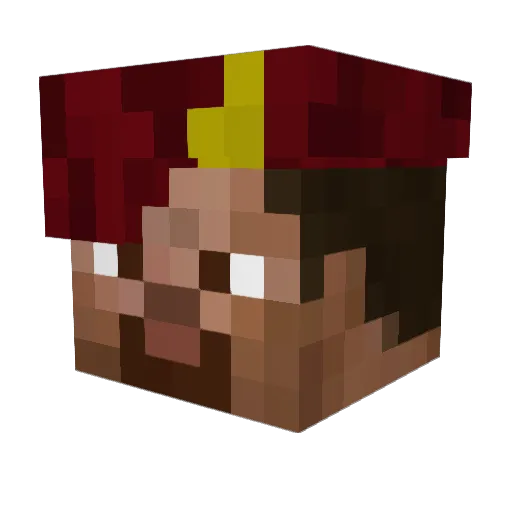 damianek_pl Minecraft avatar head, 3D render