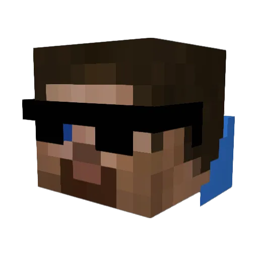 damianjayson Minecraft avatar head, 3D render