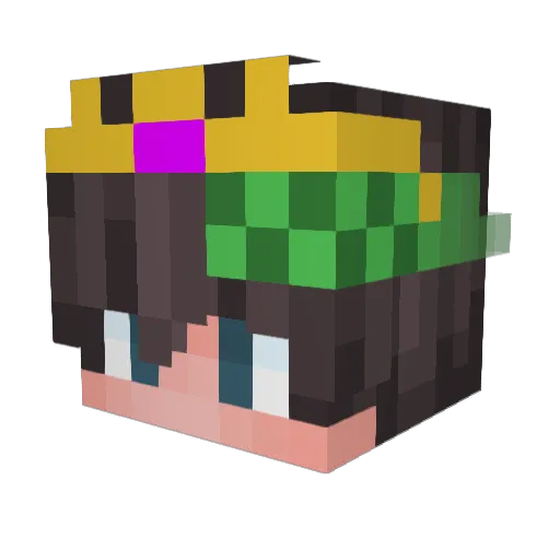 damianocreaper Minecraft avatar head, 3D render