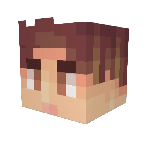 damien2394 Minecraft avatar head, 3D render