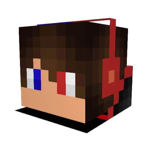 damiend2014 Minecraft avatar head, 3D render