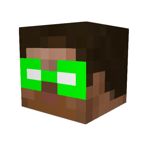 damieonh80 Minecraft avatar head, 3D render
