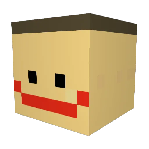damik69 Minecraft avatar head, 3D render