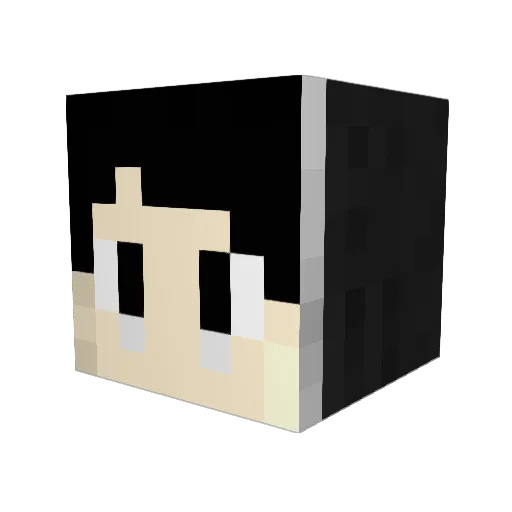 daminhan Minecraft avatar head, 3D render