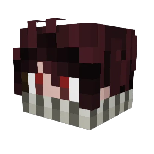 damirpa Minecraft avatar head, 3D render