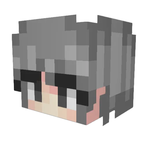 damisobiPL Minecraft avatar head, 3D render