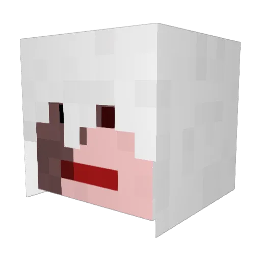 dammanen Minecraft avatar head, 3D render