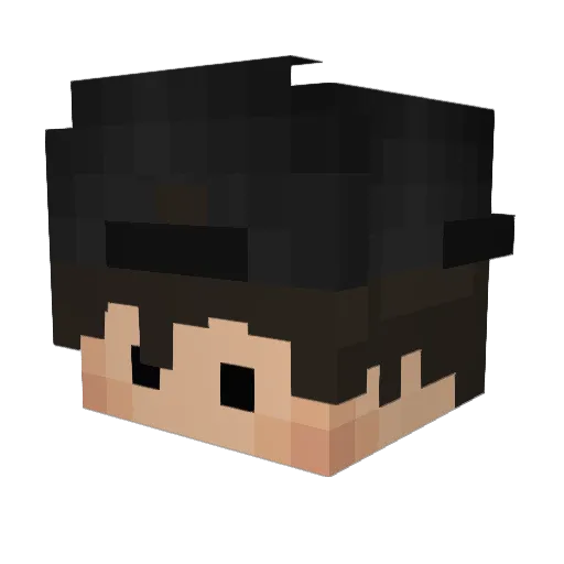 damnMichii Minecraft avatar head, 3D render