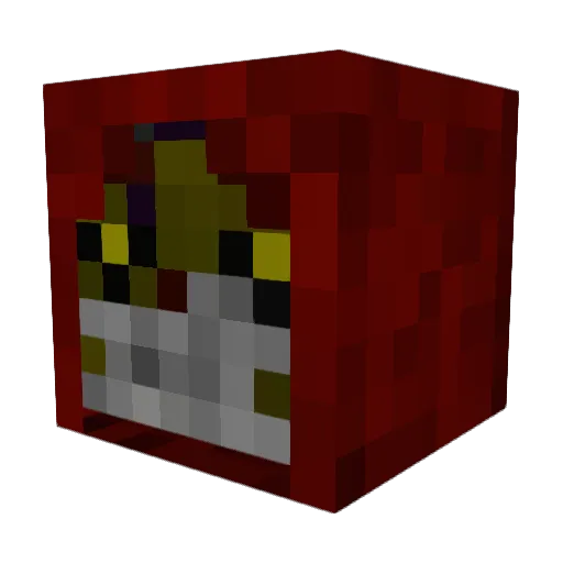 damnedbabou Minecraft avatar head, 3D render