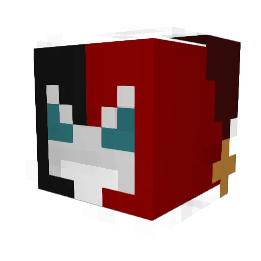 damnic08 Minecraft avatar head, 3D render