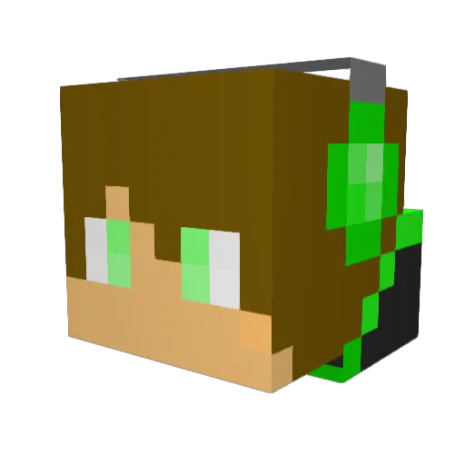 damo033 Minecraft avatar head, 3D render