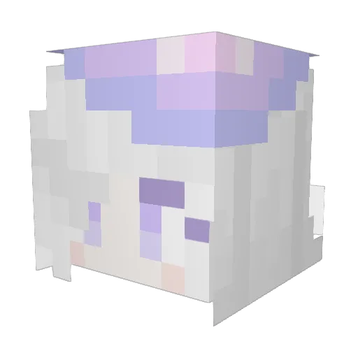 damonJJ Minecraft avatar head, 3D render