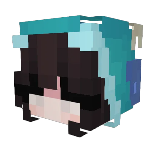 damon_king666 Minecraft avatar head, 3D render
