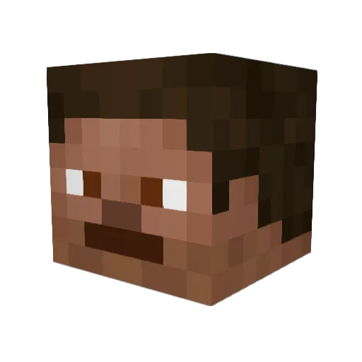 damontjee Minecraft avatar head, 3D render