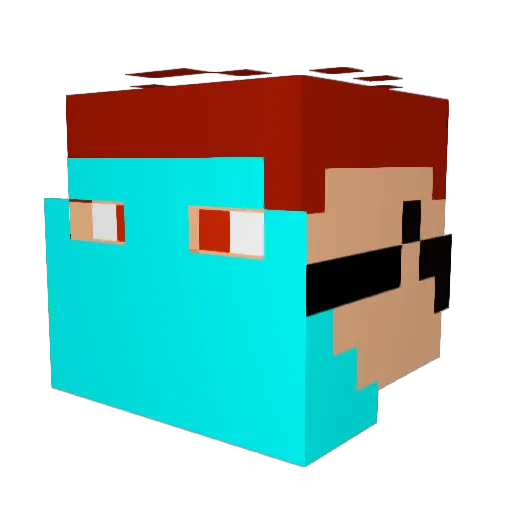 damsmoder45 Minecraft avatar head, 3D render