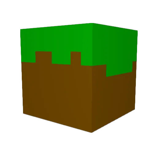 damukim Minecraft avatar head, 3D render